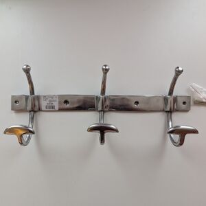 Elegant Silver Wall Hook Rack